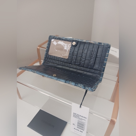 NWT Brahmin - Ady Wallet Mindful Grey Acoustic Wallet - Picture 6 of 10